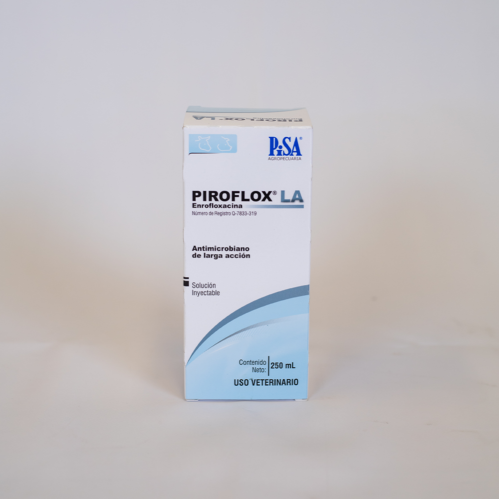 PIROFLOX L.A. 10% SOL. INY.FCO AMBAR 250 ML