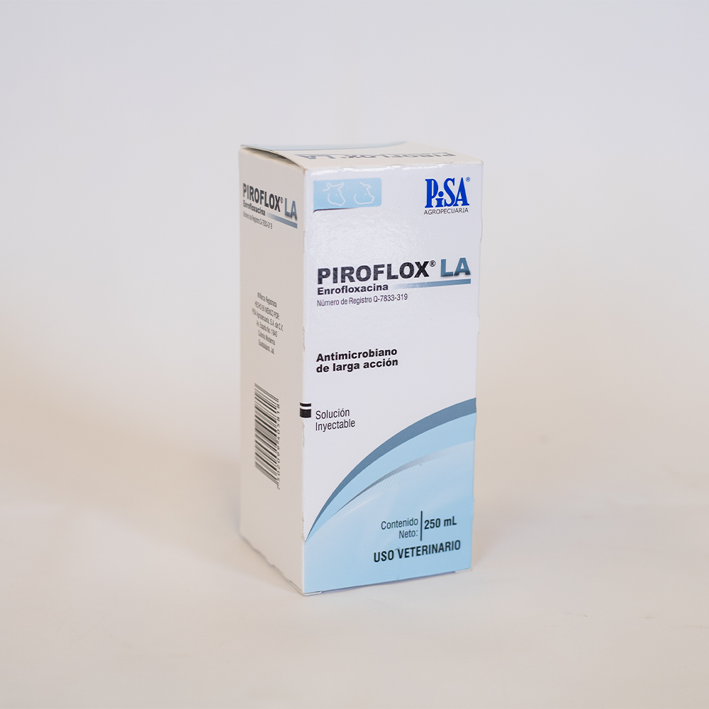 PIROFLOX L.A. 10% SOL. INY.FCO AMBAR 250 ML